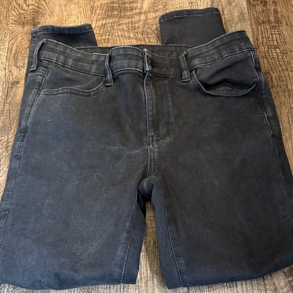 American Eagle Outfitters Women’s Skinny Jeans in Washed Black Jeggings - Picture 3 of 5